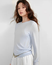 クルーネック ロングTシャツ