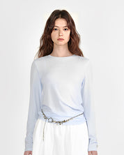 クルーネック ロングTシャツ