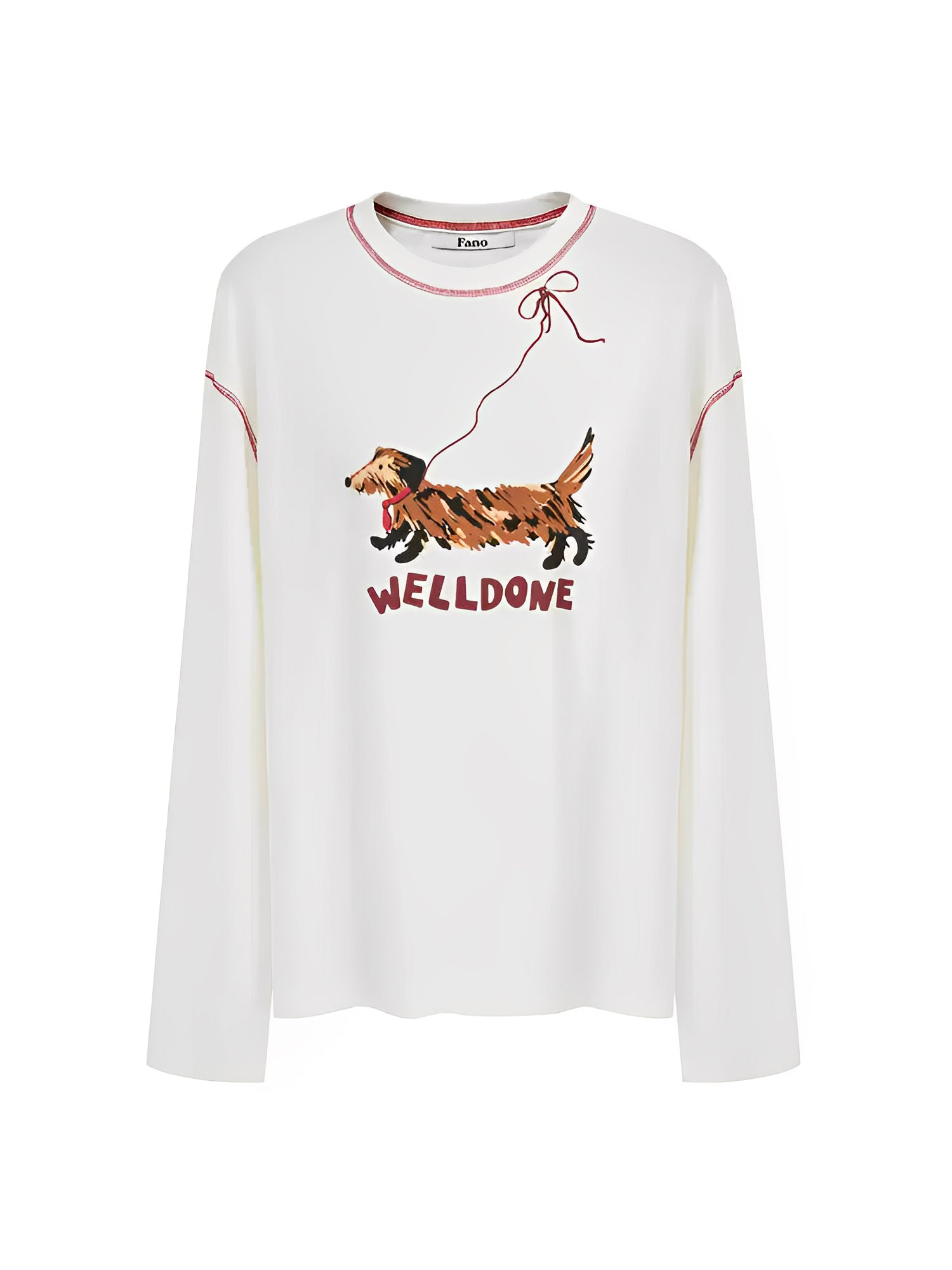 ステッチデザイン ロングTシャツ