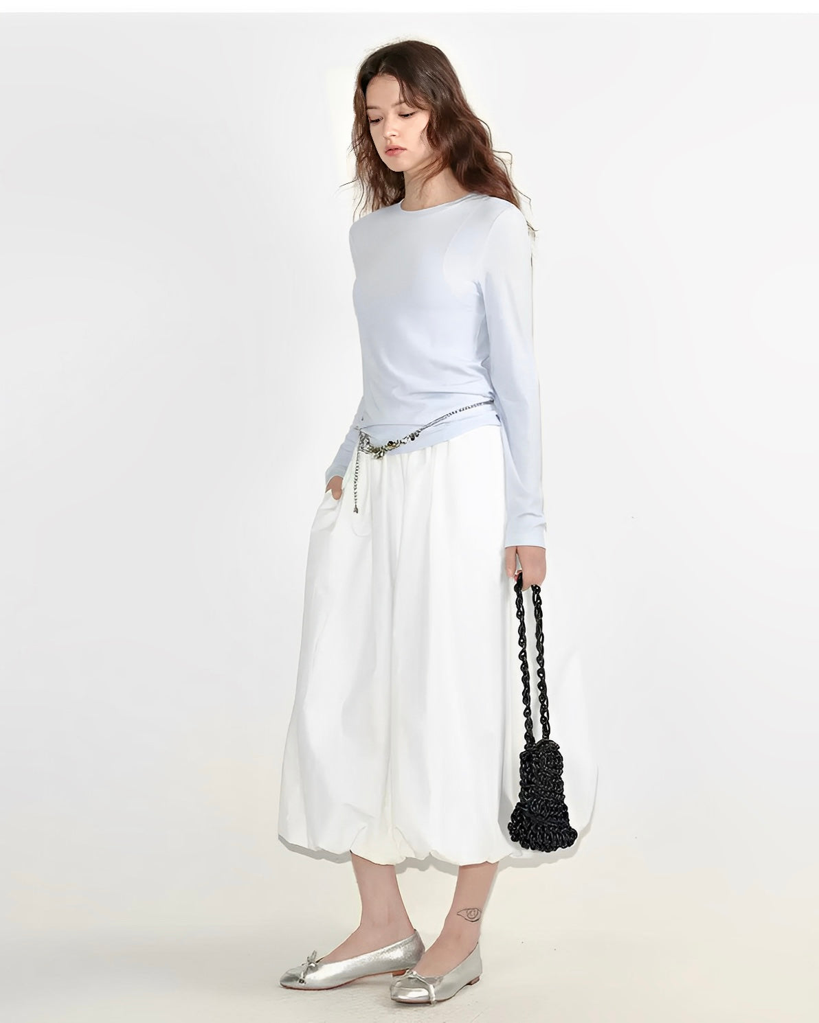 バルーンシルエットスカート