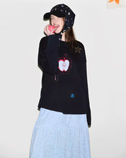 アップルデザイン ロングTシャツ